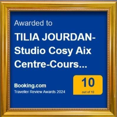 Tilia Jourdan-Studio Cosy Aix Centre-Cours Mirabeau-Parking-Wifi-Smart Tv-Rue Calme 普罗旺斯地区艾克斯 外观 照片